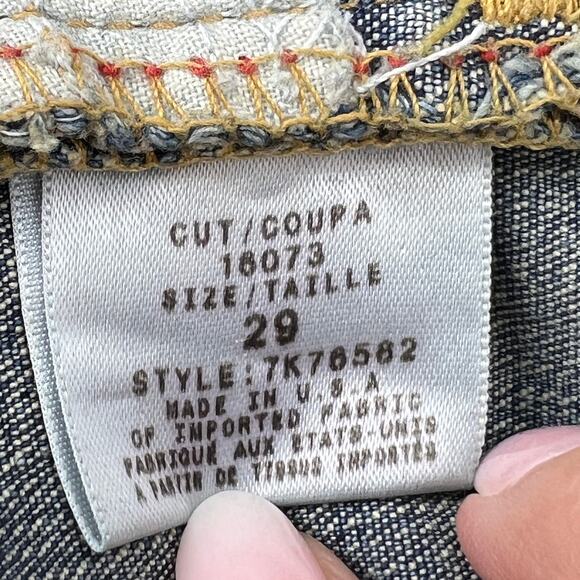 ALLEN B By Allen Schwartz Cropped Rhinestone Bling Jeans Size 29 - Picture 9 of 11